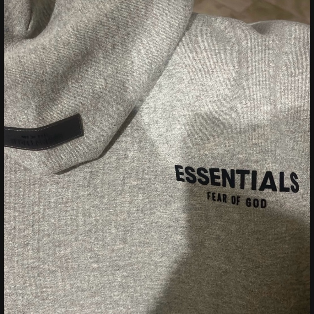 Fear of God Essentials Gray Hoodie - Picture 2 of 6